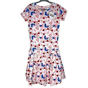 NEW Dot Dot Smile Love Bird Valentine Flapper Dress 5/6